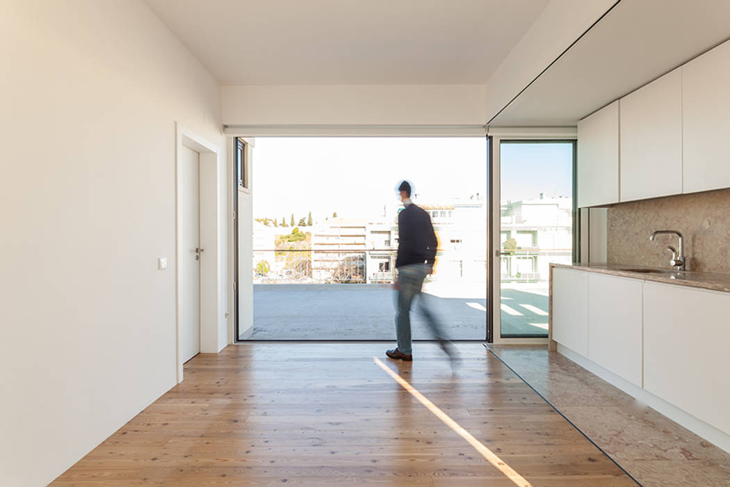 Casa da Porteira, AFarquitectos AFarquitectos Salas de estar minimalistas