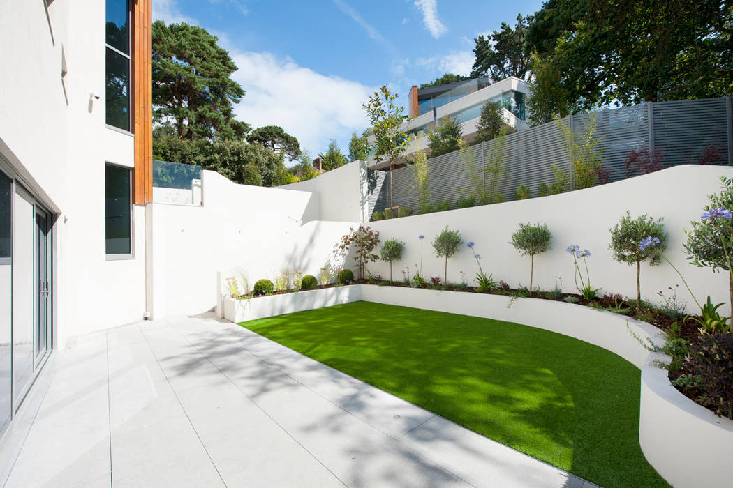 Brudenell Avenue, Canford Cliffs, Poole, David James Architects & Partners Ltd David James Architects & Partners Ltd Jardines de estilo moderno