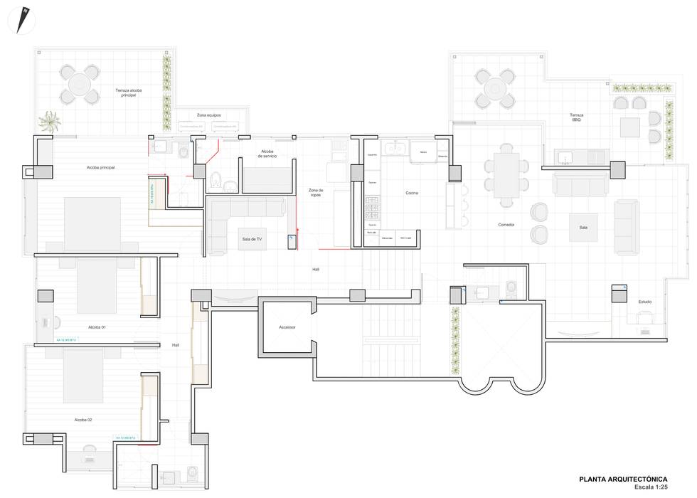 Diseño arquitectónico final John Robles Arquitectos