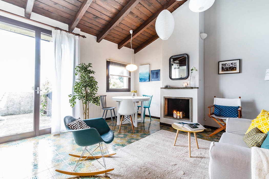 Appartamento in vendita sul Lago Maggiore Boite Maison Soggiorno moderno home staging Varese
