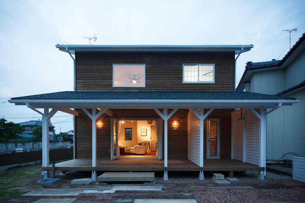 house-01, dwarf dwarf Industrial style balcony, veranda & terrace