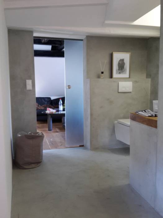 Beton cire bad: badezimmer von robert mergl | homify Beton cire bad: badezimmer von robert mergl | homify