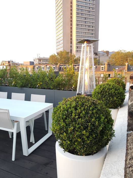 South Kensington roof terrace, Paul Newman Landscapes Paul Newman Landscapes Modern balcony, veranda & terrace