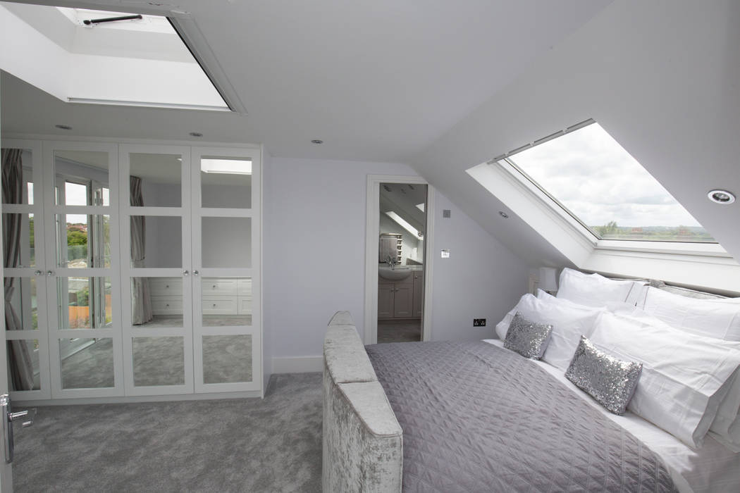 A guest bedroom for a star! homify Dormitorios de estilo moderno loft conversion,guest bedroom,bedroom