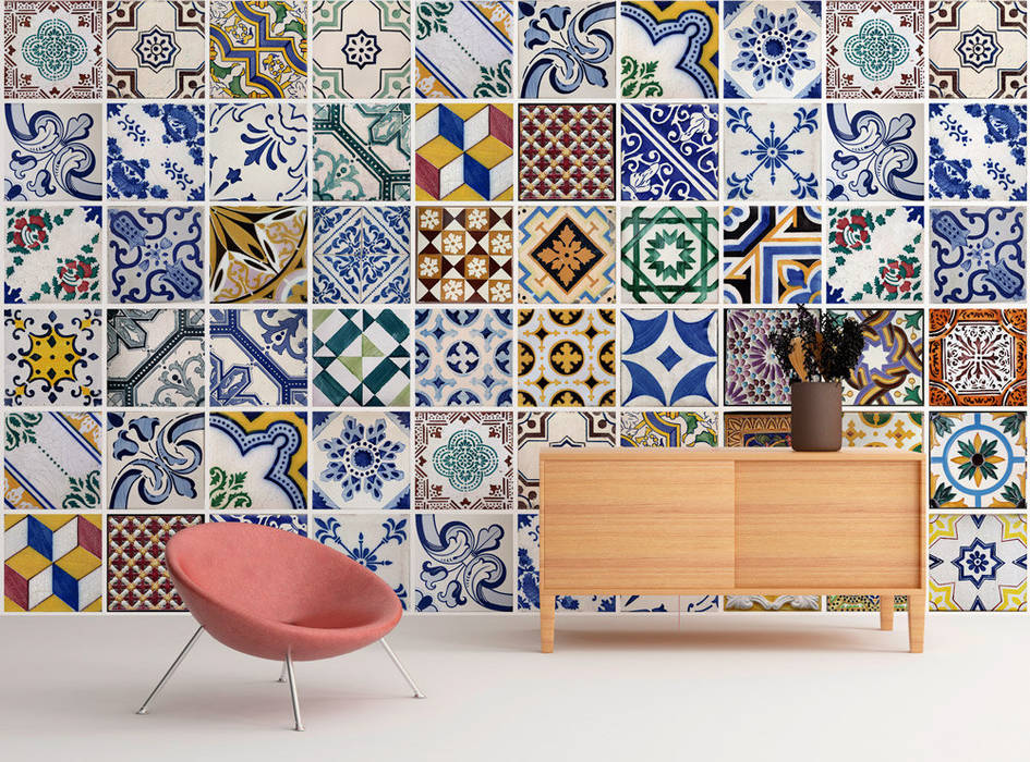 Portuguese Tiles Wall Art, MOONWALLSTICKERS.COM MOONWALLSTICKERS.COM