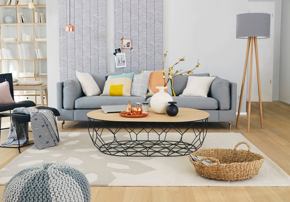 Skandinavisch Wohnen, Homemate GmbH Homemate GmbH Living room Grey