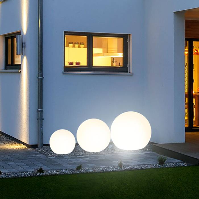 Globe / Garten Kugelleuchte Ø 40 cm, Skapetze Lichtmacher Skapetze Lichtmacher Modern Terrace Lighting