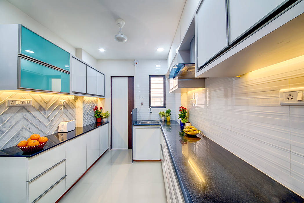 Penthouse 401, Saar Interior Design Saar Interior Design ห้องครัว