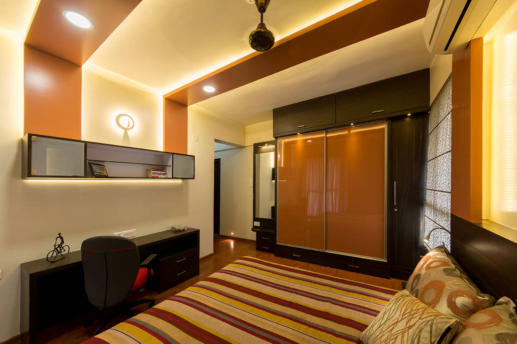 Home at Vishrantwadi, Navmiti Designs Navmiti Designs Camera da letto moderna