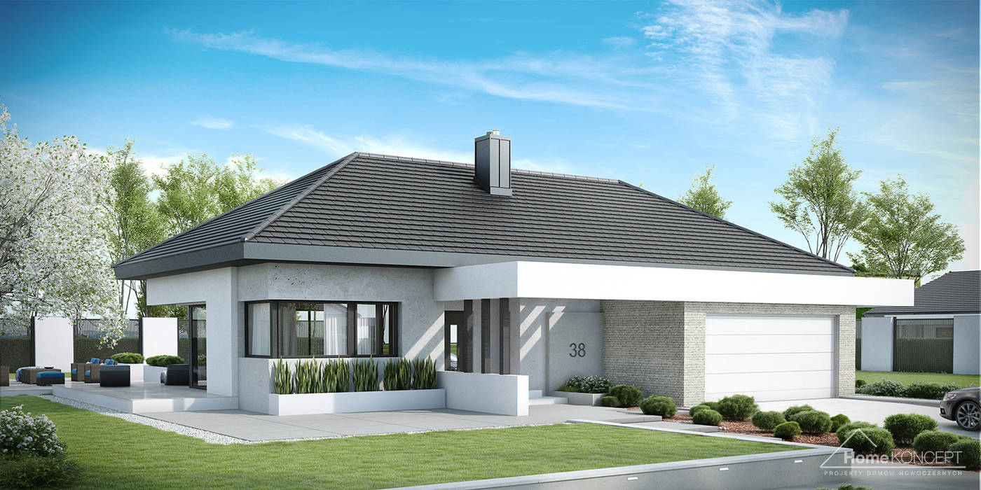 Homekoncept | projekty domów nowoczesnych | homify
