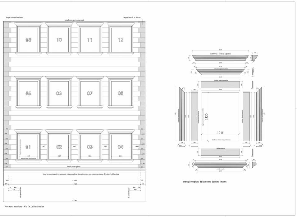 Disegni Tecnici Dei Decori Architettonici Della Facciata Di Eleni Decor Homify