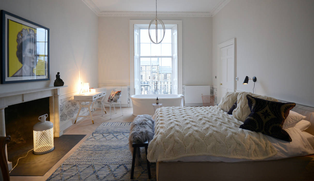 Scandi Style Master Bedroom Hen & Crask Edinburgh Eclectic style bedroom