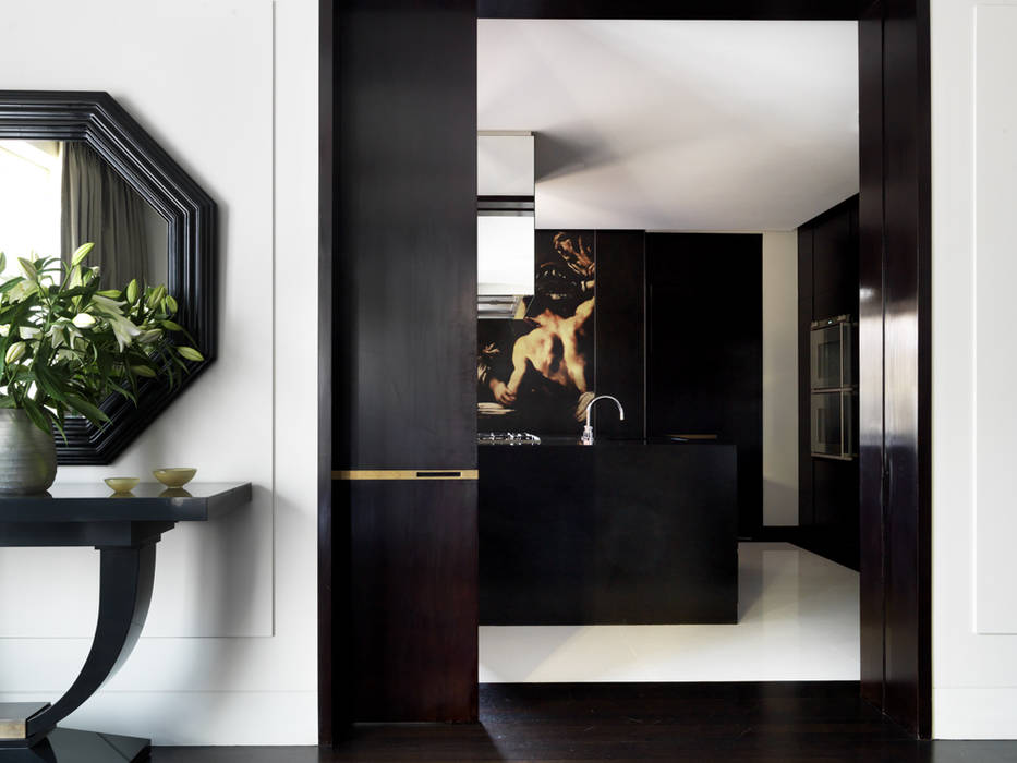 Hallway Janine Stone Design راهرو سبک کلاسیک، راهرو و پله خشب Wood effect Luxury Hallway