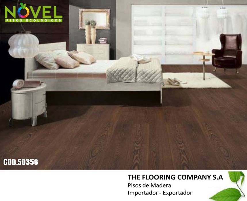 PISOS FLOTANTE NUEVOS COLORES NOVEL DE 7MM Y 12MM, THE FLOORING COMPANY S.A THE FLOORING COMPANY S.A Classic style walls & floors Engineered Wood Transparent Wall & floor coverings