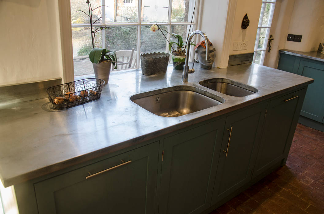 Zinc sinc tim jasper country style kitchen homify