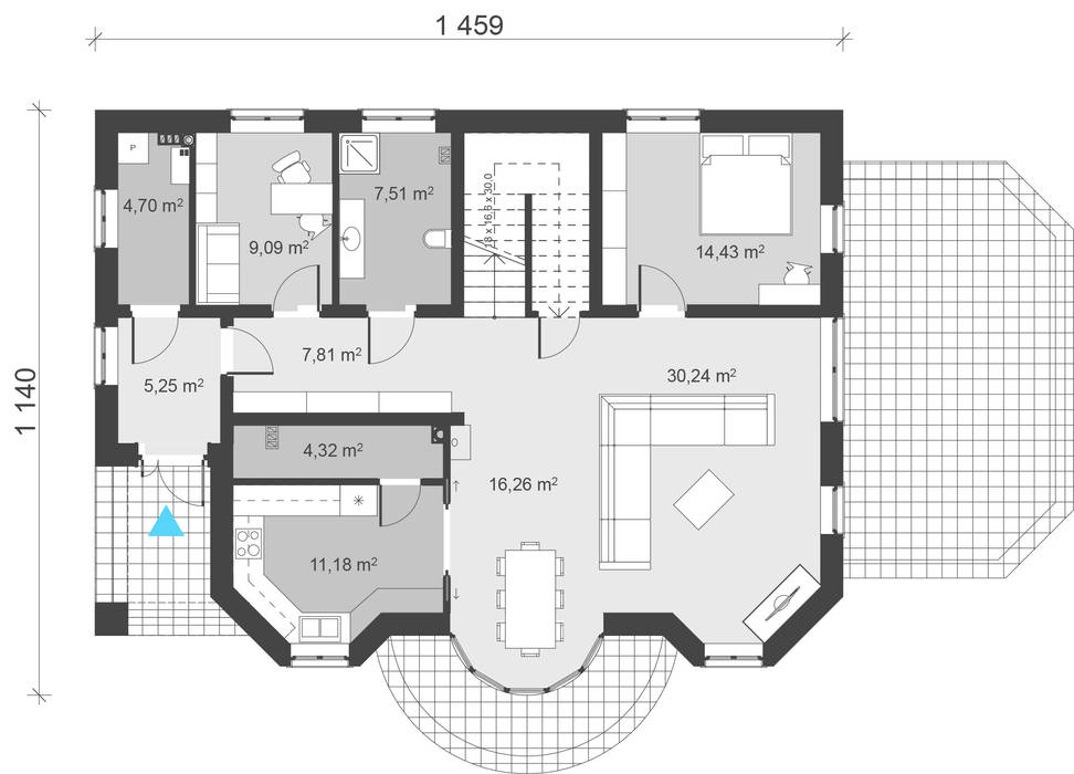 Odświeżona klasyka projekt domu uA20, uArchitekta uArchitekta