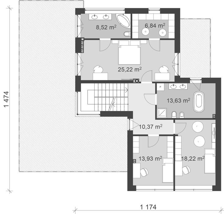 Nowoczesny projekt domu uA10, uArchitekta uArchitekta