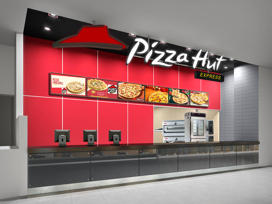 PIZZA HUT FOOD COURT SALAVERRY ARKILINEA Comedores de estilo moderno