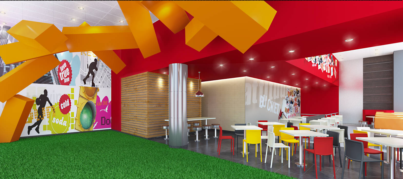 KFC LA RAMBLA SAN BORJA ARKILINEA Espacios comerciales Espacios comerciales