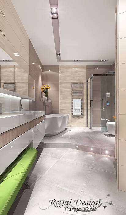 Bathroom with curved walls 2, Your royal design Your royal design Minimalist style bathroom