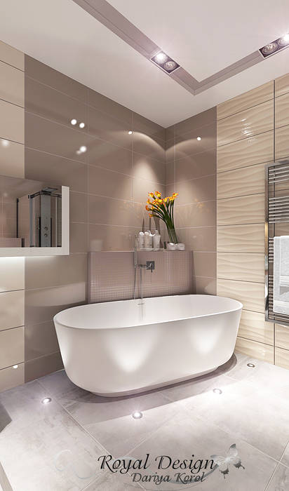 Bathroom with curved walls 2, Your royal design Your royal design Minimalist style bathroom