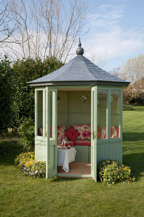 The Baltimore Summerhouse homify Jardines clásicos Madera Acabado en madera summerhouse,british,revolving,beautiful,quality,garden,light green,luxury,entertain,relax