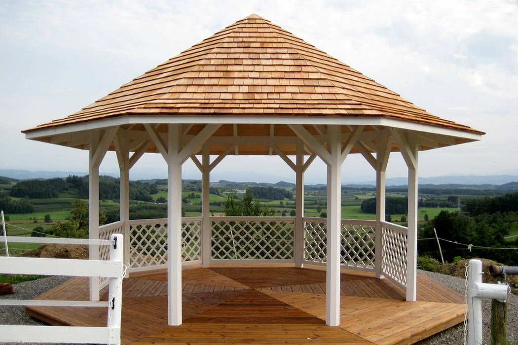 Helena Octagonal Garden Gazebo Garden Affairs Ltd Classic style garden Wood Wood effect gazebo,octagonal,classic,british,wedding,school,cafe,premium,quality,hotel