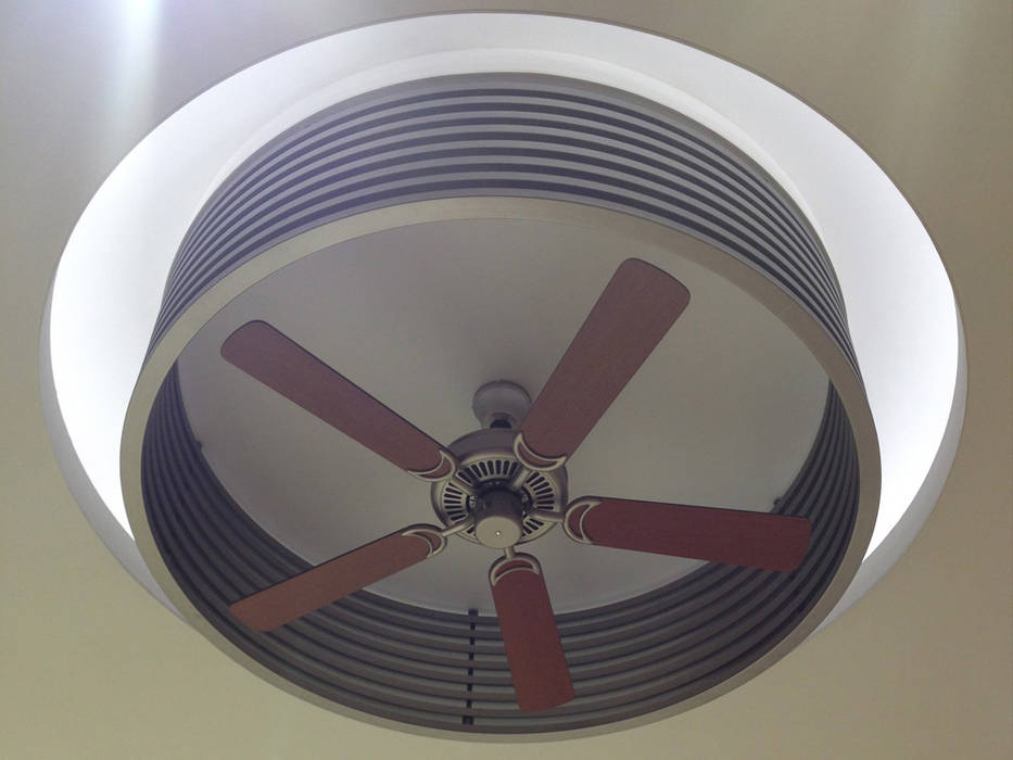 "Fan-delier" Shinobu Koizumi Design Office Commercial spaces Metal ceilingfan,indirectlighting,light,Commercial Spaces