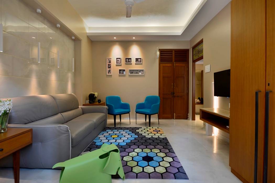 homify Modern Living Room Tiles