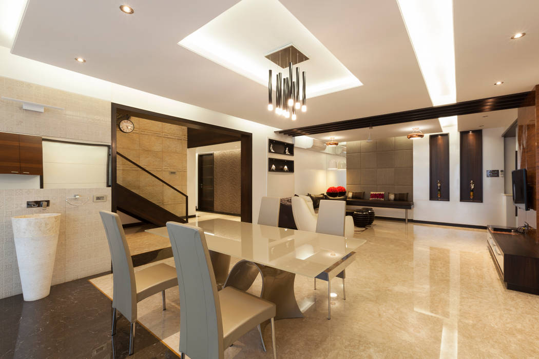 Flat @ tirupur modern dining room by cubism modern | homify