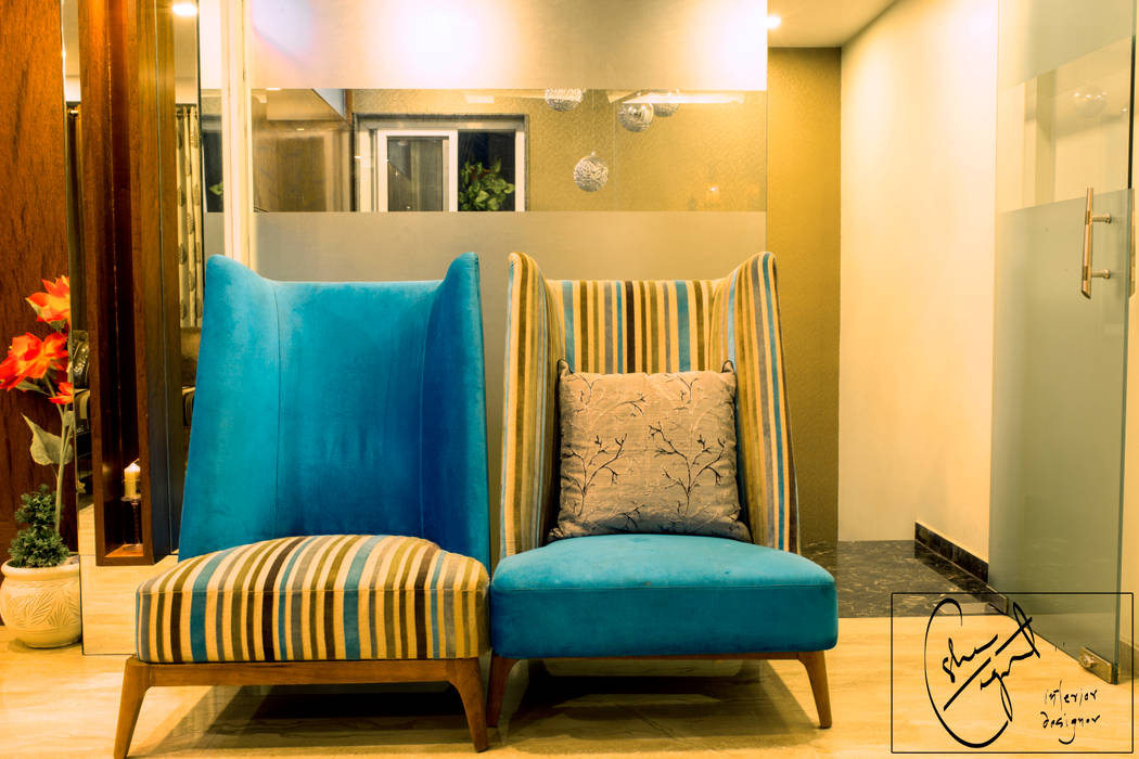 A Duplex Apartment, Raipur, ES Designs ES Designs Modern Living Room