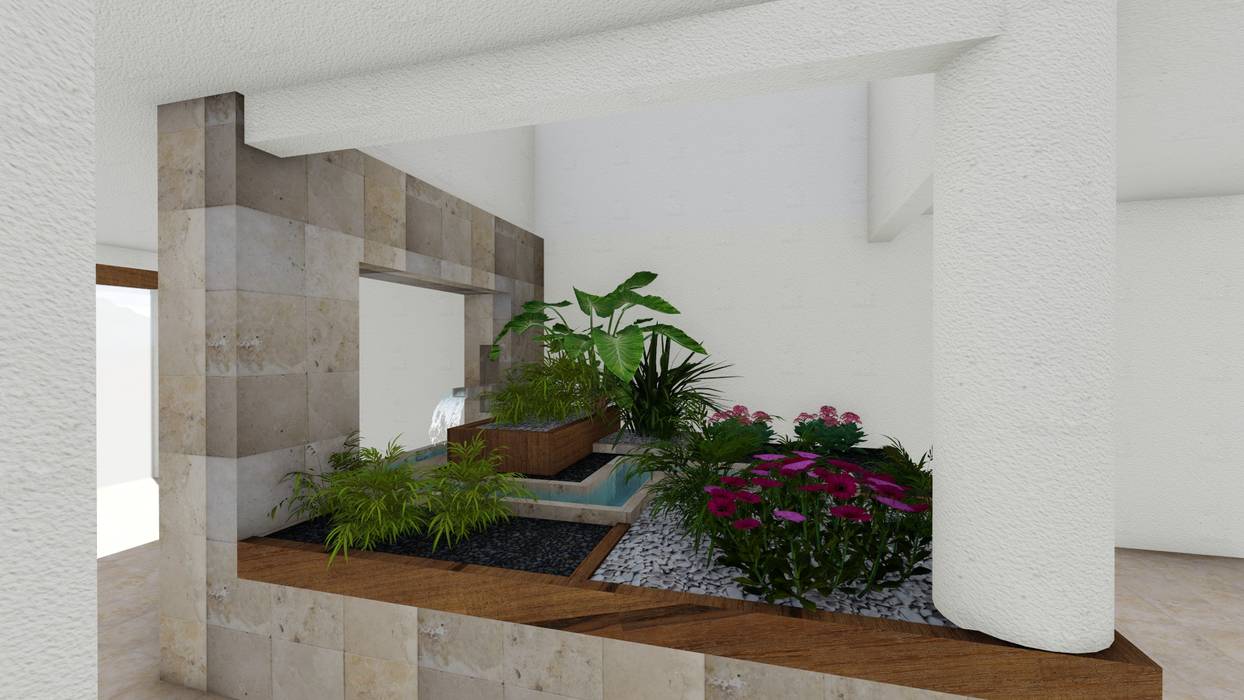 jardin interior, A-labastrum arquitectos A-labastrum arquitectos Jardines de estilo minimalista Caliza