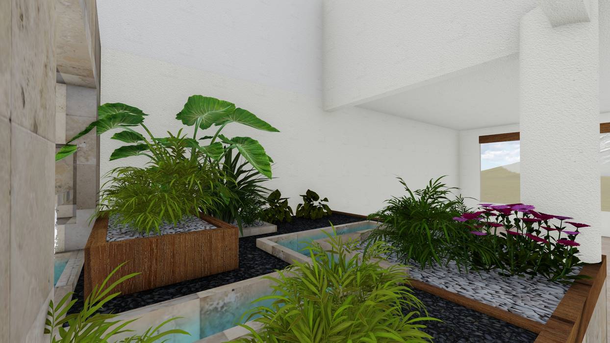 jardin interior, A-labastrum arquitectos A-labastrum arquitectos Jardines minimalistas