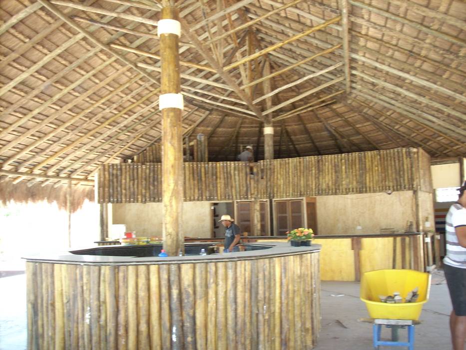 quiosque de sapé vista interna. homify