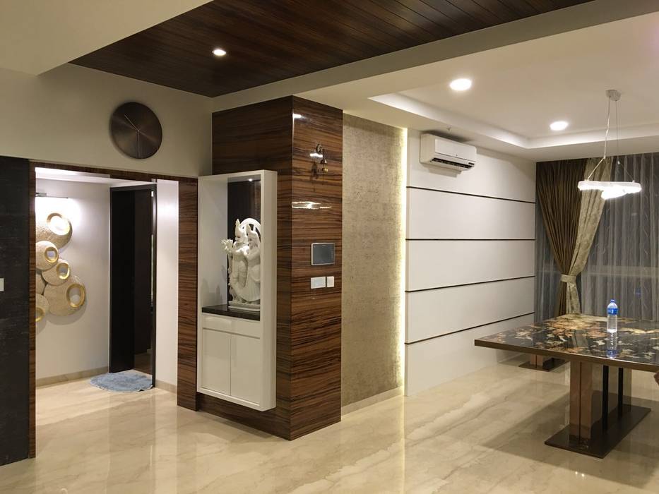 Pooja Niche Studio Stimulus Modern corridor, hallway & stairs