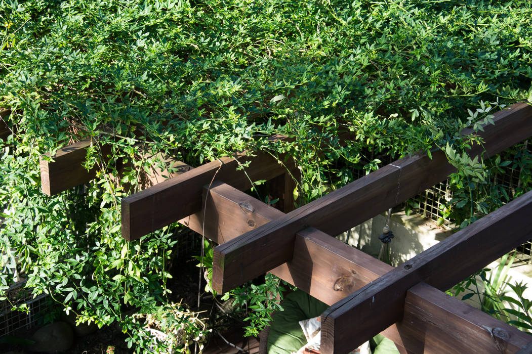 Área Externa de Lazer, Expace - espaços e experiências Expace - espaços e experiências Rustikaler Balkon, Veranda & Terrasse Holz Holznachbildung