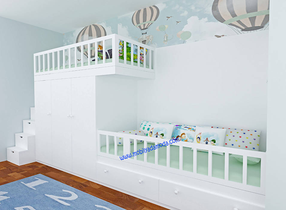 Kişiye Özel Ranza Tasarımı, MOBİLYADA MODA MOBİLYADA MODA Nursery/kid’s room Wood Wood effect