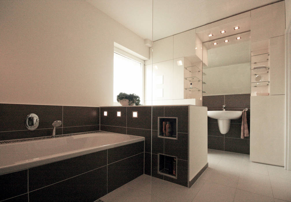 Badsanierung, Höltkemeier InnenArchitektur Höltkemeier InnenArchitektur Modern Bathroom