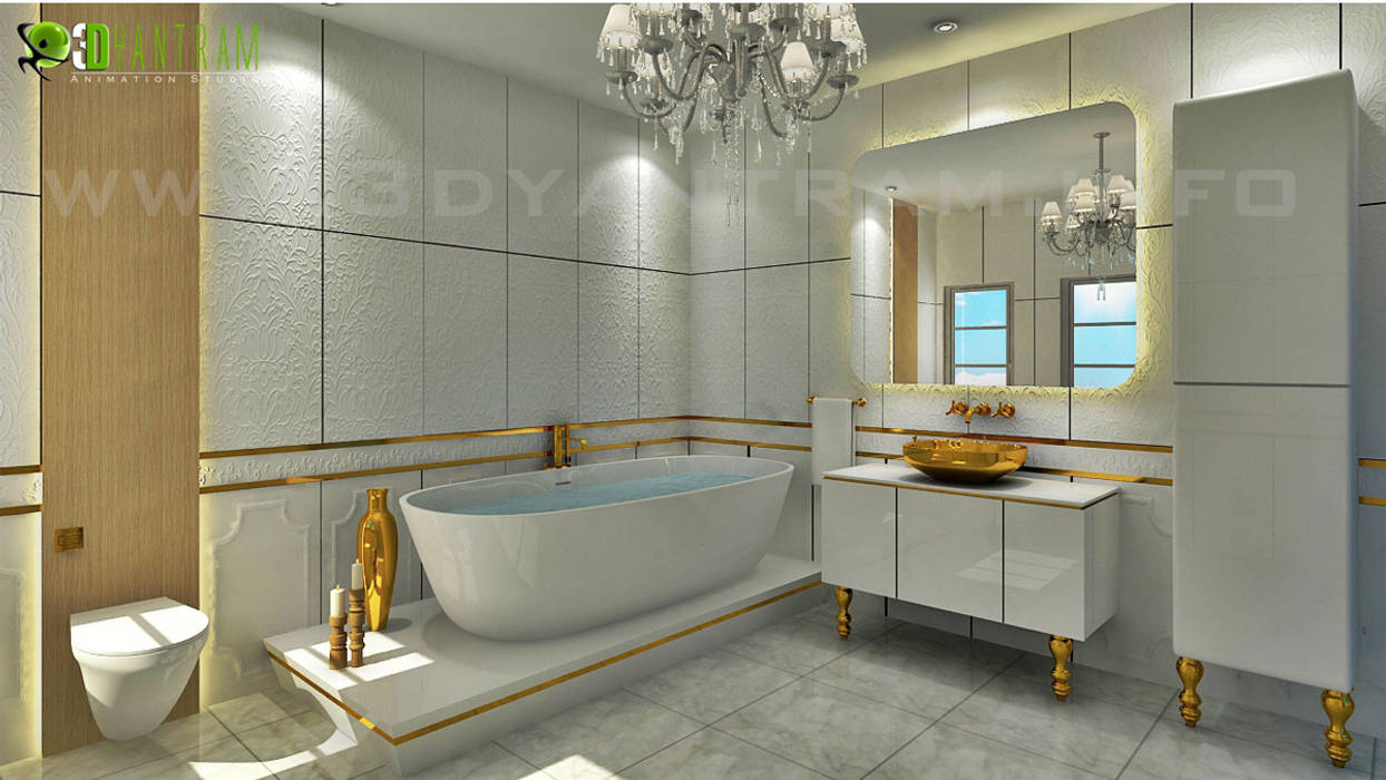 The classical Interior Bathroom Design Yantram Animation Studio Corporation حمام ديكورات