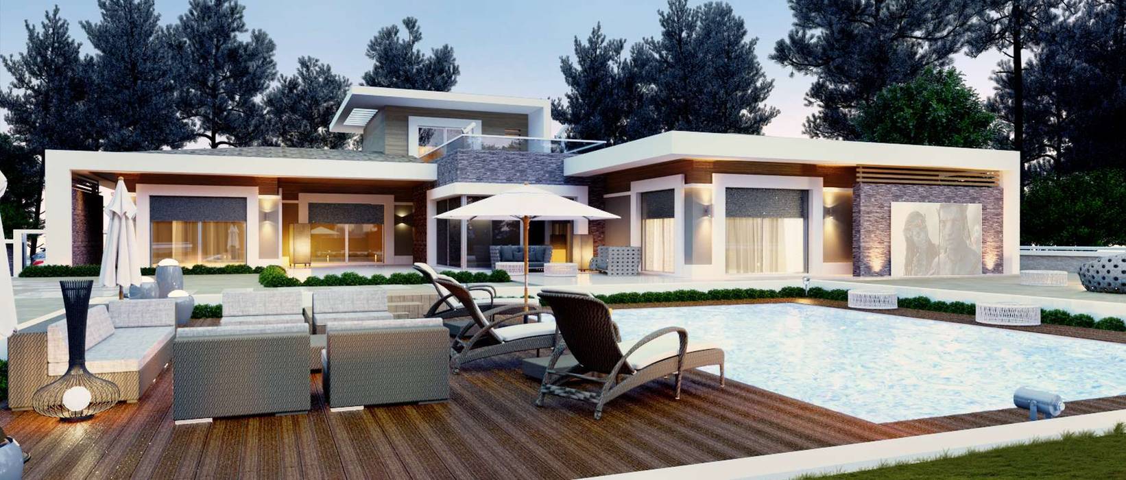 Karadavut Villa, VERO CONCEPT MİMARLIK VERO CONCEPT MİMARLIK Giardino moderno