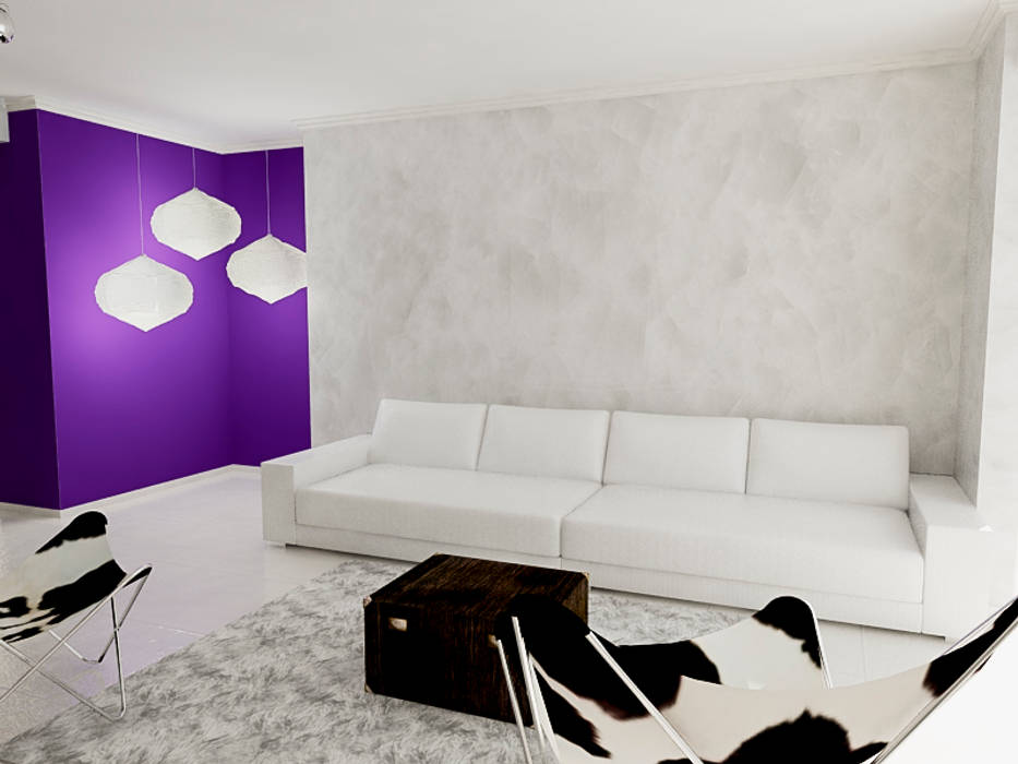 Diseño 3D de Salón Residencial, Sixty9 3D Design Sixty9 3D Design Living room