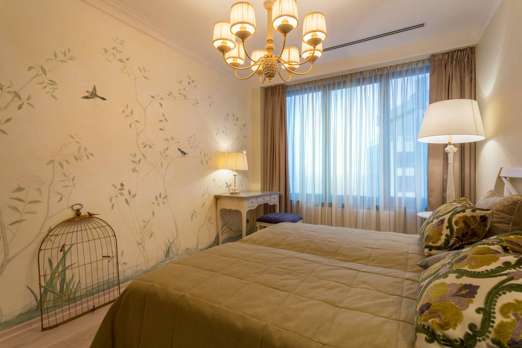 Квартира в стиле прованс , Bellarte interior studio Bellarte interior studio Mediterranean style bedroom