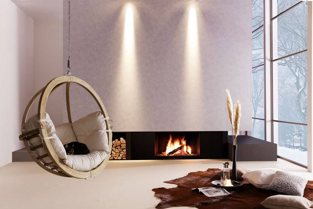 homify Modern Living Room Fireplaces & accessories