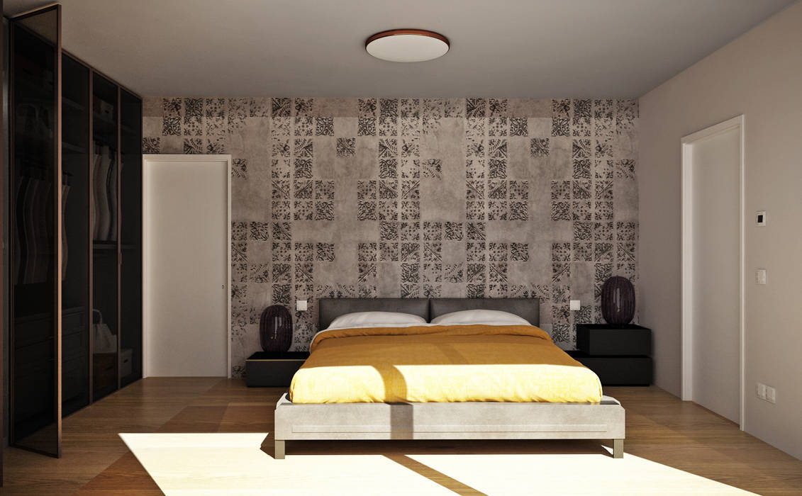 SULLE RIVE DEL LAGO DI GARDA, HP Interior srl HP Interior srl Modern style bedroom Beds & headboards