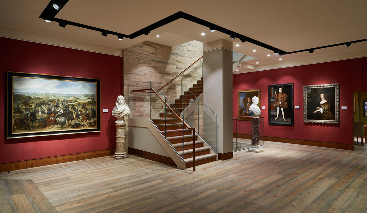 Phillip Mould Art Gallery 3 Oak Wood Flooring Koridor & Tangga Klasik Kayu Buatan Transparent