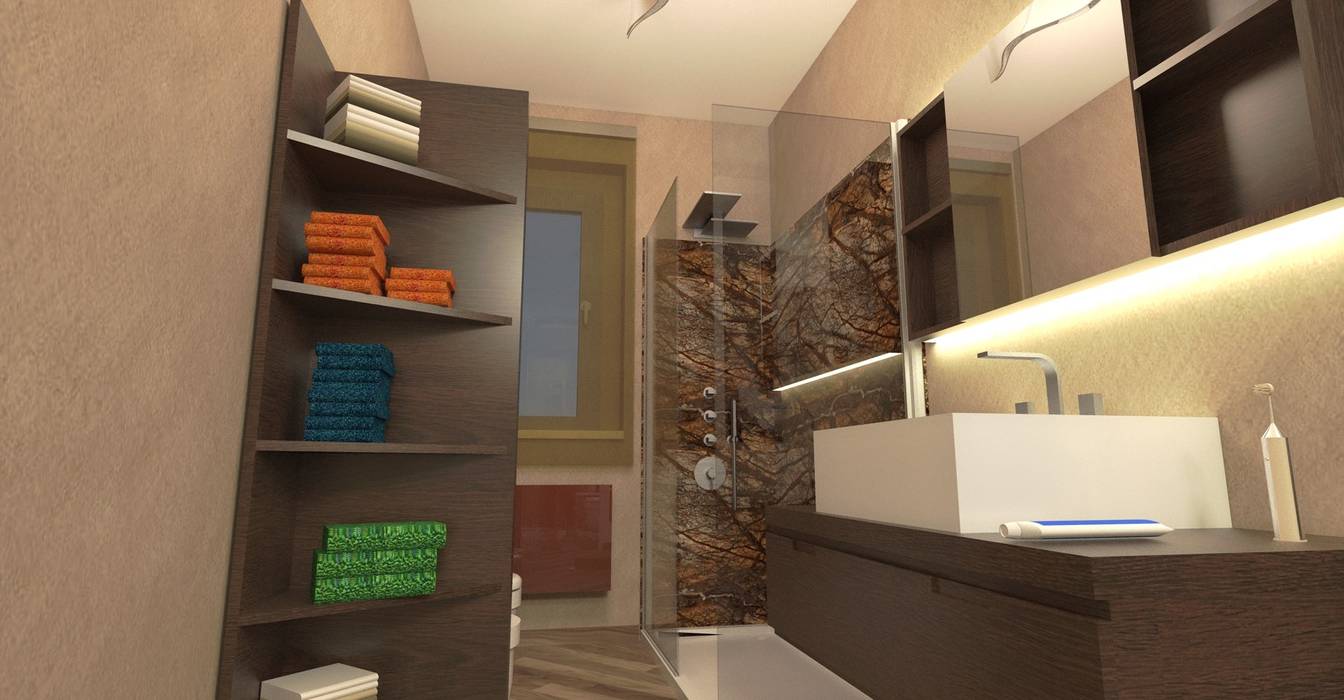 Mini appartamento da 60 mq - 60 sqm flatlet, Planet G Planet G Modern bathroom