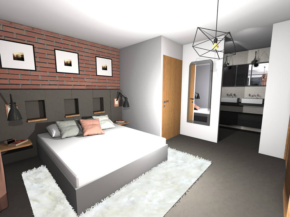 Chambre industrielle homify Chambre industrielle