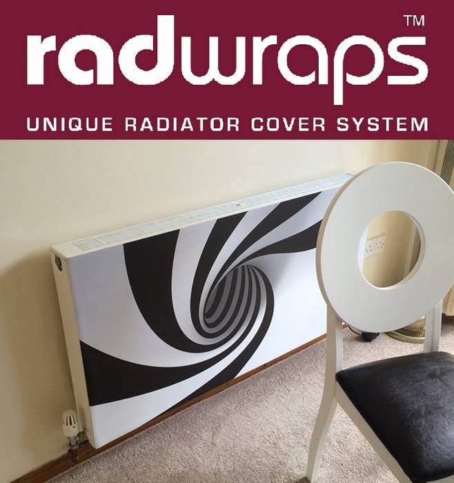 psychedelic swirl Radwrap Radwraps Ltd Classic style dining room Metal