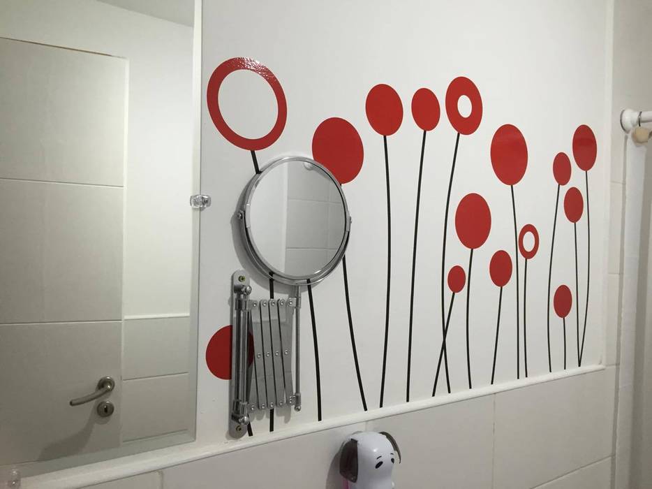 Vinilo Flores circulares, Vinilos Freaks Vinilos Freaks Modern bathroom Decoration