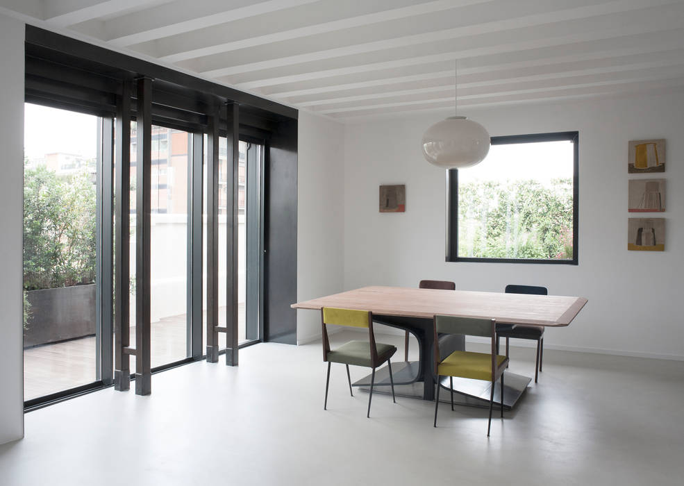 Casa M, 3C+M architettura 3C+M architettura Sala da pranzo minimalista